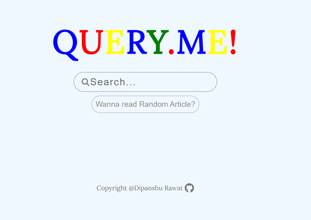 Query-me project screenshot